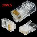 20x RJ45 CAT5 & CAT5E Modular Plug Network Connector. 