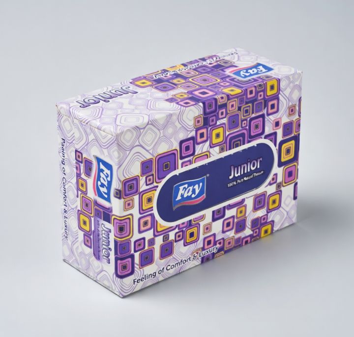 Junior Facial Tissue 2 Ply 100 Sheets Soft Absorbent Tissue Pack | Daraz.pk