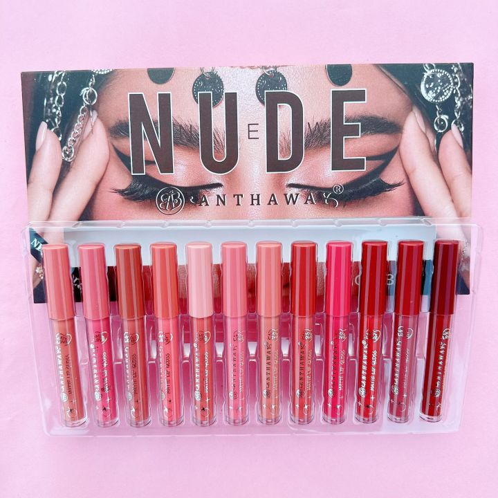 Anthaway%20-%20Pack%20of%206%20&%2012%20Matte%20Nude%20Lip%20gloss%20Tray%20-%20Image%204