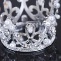 1PC Mini Crown Cake Topper/ Romantic Pearl Garland/ Birthday Wedding Engagement Cake Decoration. 