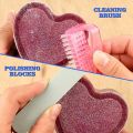23 Pcs Resin Casting Tools Set, Epoxy Resin Polishing Kit, 12 Sand Papers, 5 Polishing Blocks, 5 Shapes Files, 1 Brush. 