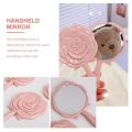 New Flower Knows Series Makeup Mirror Hand-held Mirror Makeup Tool Portable Small Mirror to Carry Handle Mirror. 
