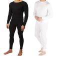 Pack Of 2 Pairs Men Premium Full Body Suit Thermal Body Warmer Skin Tight Stretchable Innerwear Winter Warm Long Johns Trouser Pajama Full Sleeve Shirt White Black Full Bazoo 2nd Skin innerwear pk. 