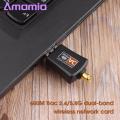Amamia WLAN Card Anti-interference 600M 802.11ac High Speed Wireless Network Card. 