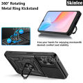 Phone case For OPPO A18 Back cover Hard Armor Shockproof Camera Protection Bracket Navigation Holder Ring cover For OPPO A18 Cover cases. 