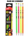 Deli Neon HB Graphite Pencil U516 00 Pre-Sharpened. 