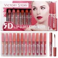 Pack of 6 & 12 Lipgloss Matte Nude Reddish Shades Lipglosses Lipsticks  - Matte Liquid Lipgloss Tray - Long Lasting - Water Proof Lipgloss. 
