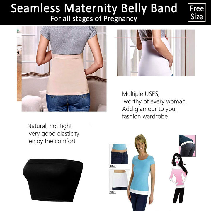 Best%20Quality%20Multi%20Purpose%20Maternity%20High%20Waisted%20Seamless%20Belly%20Support%20Belt%20for%20Tummy%20Control%20Waist%20Trainer%20Shapewear%20For%20Women%20and%20Girls%20Postpartum%20Belly%20Band%20-%20Image%206