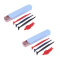 2X Vehicle Vinyl Application Tool Kit Edged Fold Squeegee Tool Set. 