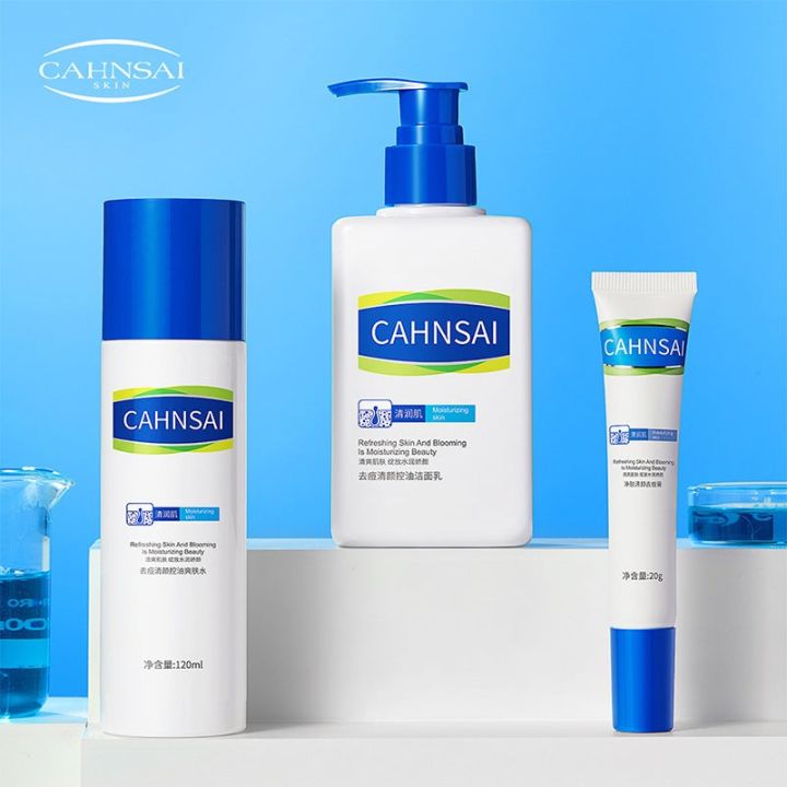 Cahnsai Skin Care Kit Face Toner Moisturizer & Eye cream