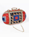 Handmade Turkish Hand Clutch Purses For Girls Premium Quality Clutches For Women New Trendy Clutches For Girls Wedding Fashionable Women Purses Hand Bag For Girls Oval Shaped Wedding Clutch With Long Chain & Shoulder Bags For Girls. 