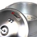 CHEF Sleek Handle Aluminum Pressure Cooker with Steam Roaster 1205 - 9 Liters [Life Time Blast Proof Warranty]. 