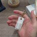 Creative PU Leather Lanyard Pen Holder with Keychain Pen Case Necklace Style Pen Pouch Durable Wear-resistant Keychain Pendant. 