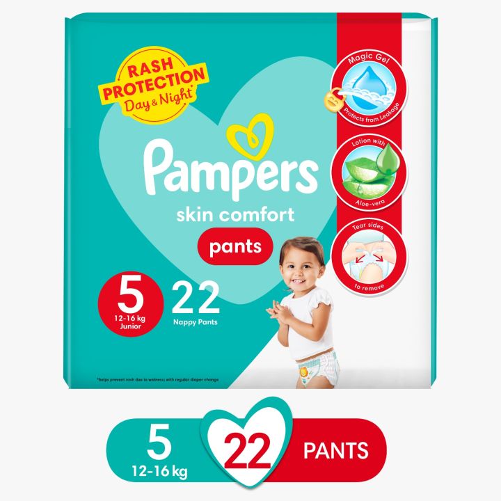 Pampers Pants Baby Diapers (Size 5 Junior, 22 Pcs)