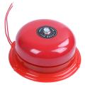 AC 220V 100mm 4 inch Dia Schools  Alarm Round Shape Electric Bell Red. 