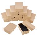 24PCS Kraft Paper Gift Box Small Kraft Paper Jewelry Box Handmade Cardboard Packing Gift Box Wedding Decorations. 