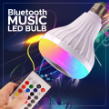 RGB LED Light Bulb E27 12W Wireless Bluetooth Speaker Music Audio Lamp Remote. 