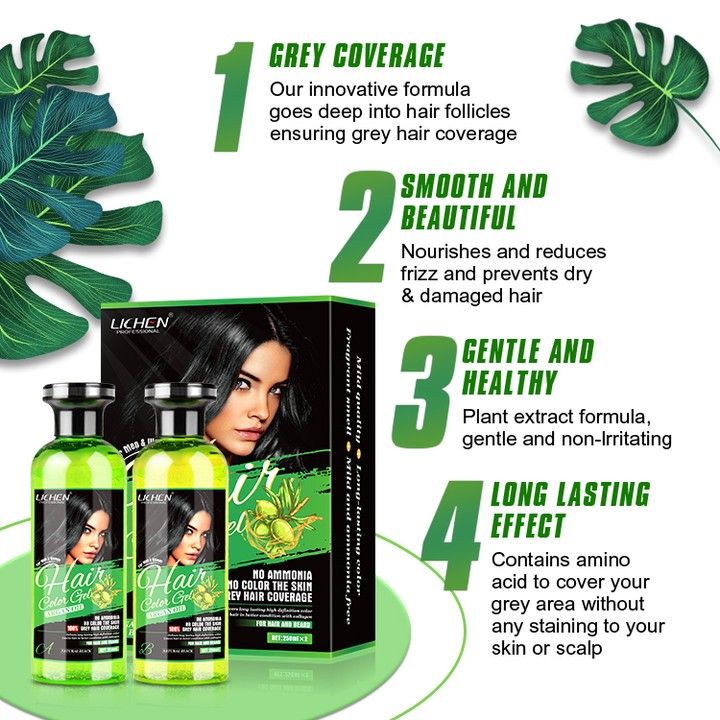 Lichen%20Premium%20Natural%20Black%20Hair%20Color%20Gel%20with%20Argan%20Oil,%20100%25%20Grey%20Coverage,%20250ML%20Twin%20Pack%20-%20Image%202