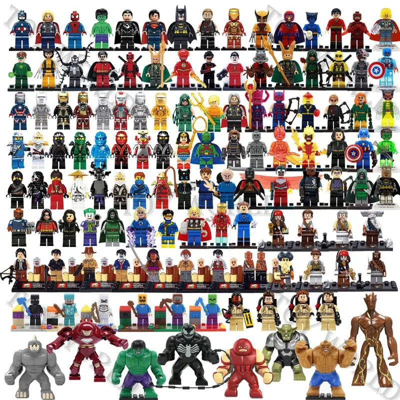 Ready stock 148PCs Superhero Cartoon Marvel Avengers Ninja Go Minecraft Minifigures Building Blocks Lego Figures Daraz.pk