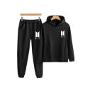Bts Printed Winter Fleece Tracksuit Hoodie & Trouser For Women. 