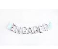Engaged Balloons Banner 16 inch letter Foil Balloons Set for Engagement Party Decorations. 