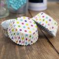 Beautiful Paper Cup Cake Mould - 100 Pcs - Multicolor. 