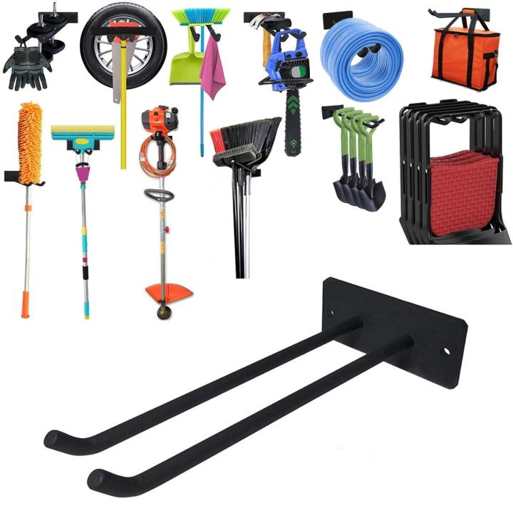 Multi Purpose Wall Mount Heavy Duty Water Pipe Cable Roll Bag Hardware Tool Gadgets Hammer Drill Machine Mop Wiper Duster Garden Tool Gadgets Storage Space Saving Hook