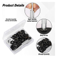 43 Piece Metal Garment Snaps with 3 Piece Snap Fixing Tools for , Jackets, Supplies. 