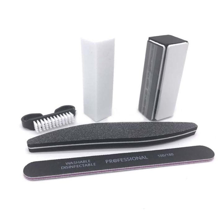 O.p.i Nail File|professional Nail Buffer Set 5pcs - Manicure & Pedicure Tools