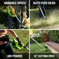 Greenworks 40V Cordless String Trimmer and Leaf Blower Combo Kit, 2.0Ah Battery and Charger Included. 