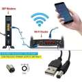 【Footprint】 Usb Dc 5V To Dc 12V Step Up Cable Module Converter 2.1X5.5Mm Male Connector. 