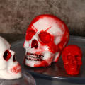 Resin Molda Diy Halloween Scar Face Skull Candle Mold Epoxy Resin Mold Skull Silicone Mold Handmade Gift Home Decoration Silicone Mold. 