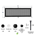 Under Desk Cable Management Net Mesh Cable Manager Cable Management Net for Stand Desk. 