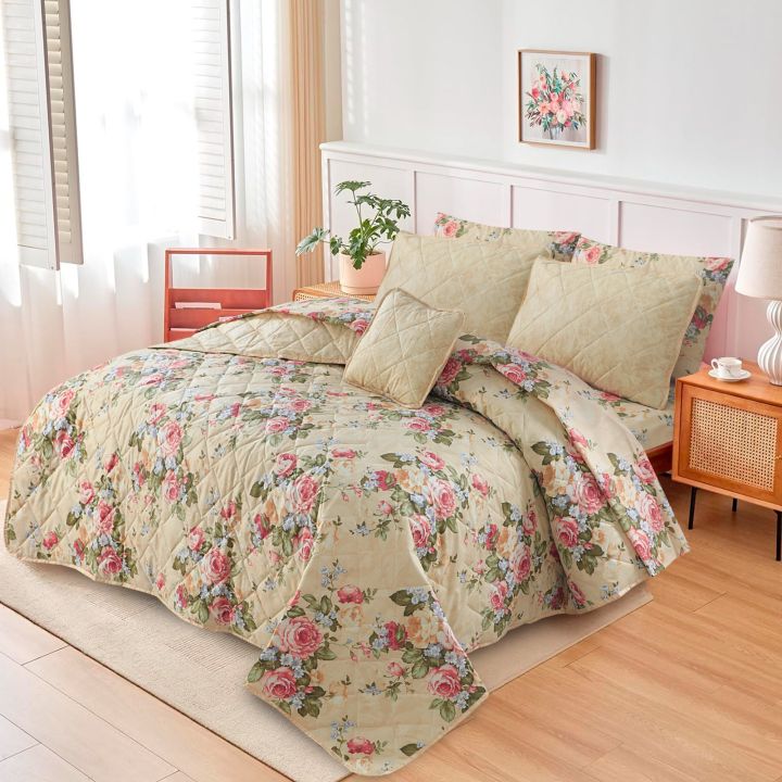 7pcs Cotton Comforter Sets