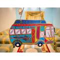 Chamak Patti Steel Work Truck Art Wall Hanging Bus, Beautiful Home Decor Bus Design Door Hanging, Wall Art for Home, Truck Art Decoration Piece Metal Wall Hanging Bus - Royal Art. 