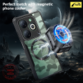Nanu For Tecno Spark 20 20C BG6 BG7 Infinix X6225 [Camouflage Beatles] Compatible with Magsafe Phone Case Shockproof Slim Soft Cover Transparent Back Protection Casing. 