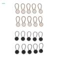10 Pack Metal Collar Button Extender for Shirt Dress Tuxedo Coat Pants Black. 