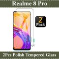 Realme 8 Pro Tempered Glass Screen Protector 2 Pcs Set. 