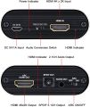 TENDAK HDMI Audio Extractor - Tendak 4K HDMI to HDMI Audio Splitter and Optical Toslink SPDIF + 3.5mm Stereo HDMI ARC Adapter Converter Support 3D ARC for PS4/3/ Pro/ Roku/ Bul-Ray ORIGINAL UK ZONE. 