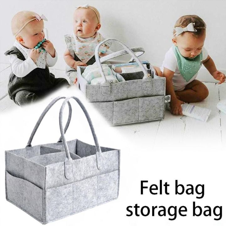 Baby%20Diaper%20Caddy%20Portable%20Foldable%20Durable%20Nursery%20Essentials%20Storage%20Basket%20Bin%20And%20Car%20Organizer%20For%20Wipes%20Toys%20Chang%20Pad%20Tote%20Bag%20Baby%20Shower%20Gifts%20(Grey,%2014X9X7%20Inch)%20-%20Image%208