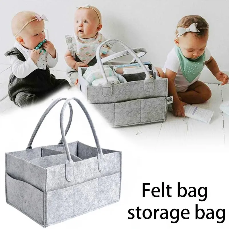 thumbnail image 2 of Byseng Large Portable Baby Diaper Caddy Organizer With Removable Dividers - Green 2 of 14
