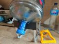 1 Pc - Metal 19 Ltr Water Bottle Stand - Rust resistant Dispenser Stand - Rack Shelf Anti Slip Holders and Flow Tap Valve -. 