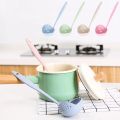 Spoon Soup - 2 In 1 Long Handle Soup Spoon Home Strainer Cooking Colander Scoop Plastic Ladle Tableware 1pcs. 