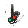 Universal Motorcycle Handlebar Assembly Switches ON/OFF Button Connector Horn Turn Signal Lights Head Spot Light Switch. 