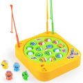Fishing game 15 fish-Educational, Fun, Fishing Toys, Electronic Fish, Fishing Game, Learning Fine Motor Skills-Rotating Pond Fish Catcher Game for Kids - 15 Fishes & 3 Fish Catching Rod Birthday Gift for Boys & Girls. 