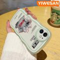 YIWESAN For Infinix Hot 20 5G Case Fashion Money Bag Pattern Colorful Lovely Cream Wave Border Soft Clear Shockproof Phone Cases Creative Camera Transparent Casing Simple Gentle Protective Cover. 