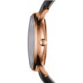 Emporio Armani  Brown Leather Strap Rose Gold Case Mother Of Pearl Dial Men's Watch AR-1601. 