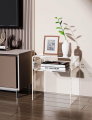 Acrylic Nightstand and Side Table - Translucent 3 Color Options - Modern Design Home Decor. 