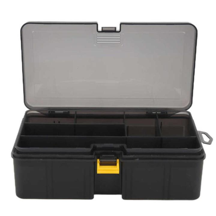 Fishing Bait Storage Box Double Layer Plastic Tackle Accessories BoxV
