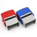 QUANBU Self Inking Stamp Set Custom Personalised DIY Business Name Number Address Printing Rubber Stamp with Tweezers Kit Red. 